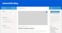 Desktop Screenshot of blog.gallantgifts.com